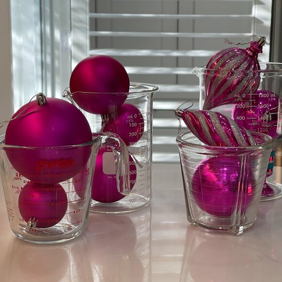 11 Memorable Large Pink Nostalgic Tree Ornaments-NEW - Picture 12 of 15